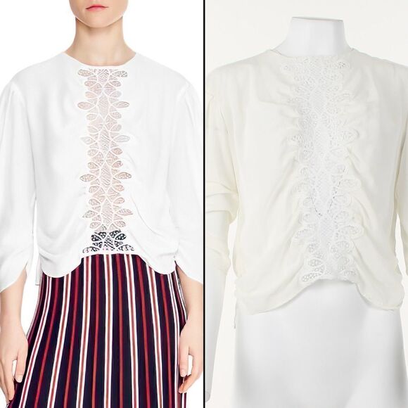 Sandro Antonin Silk Top  - Picture 1 of 5